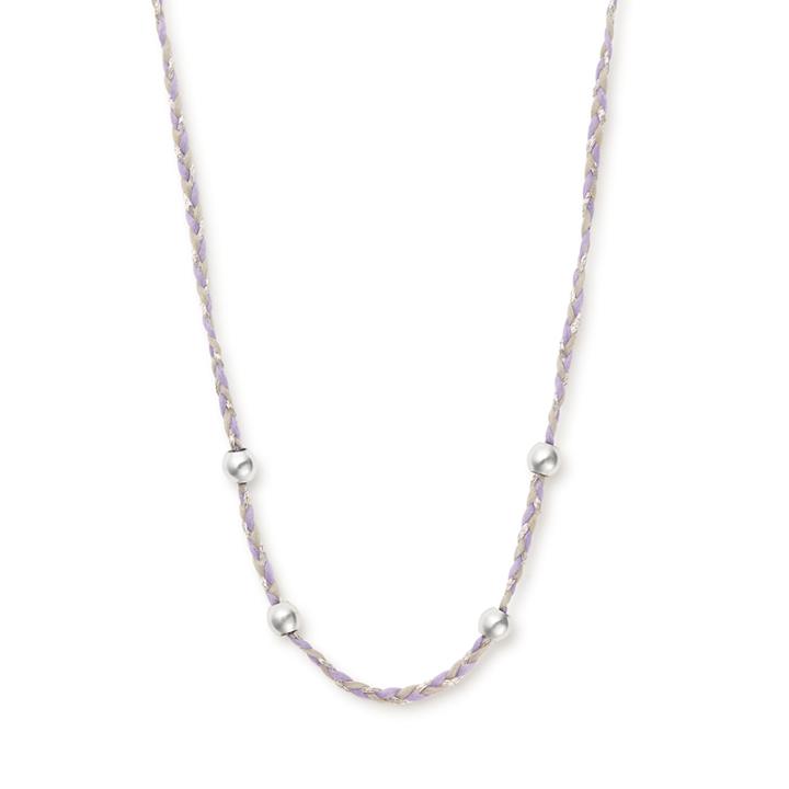 Alex And Ani Periwinkle Precious Threads Expandable Necklace, Sterling Silver