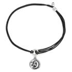 Alex And Ani Moon And Stars Pull Cord Bracelet, Rafaelian Silver Finish