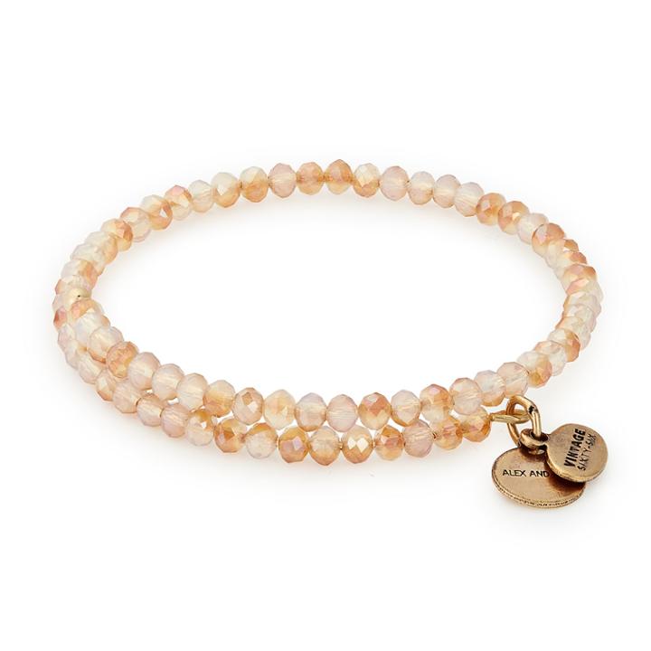Alex And Ani Fiery Glow Brilliance Wrap, Rafaelian Gold Finish
