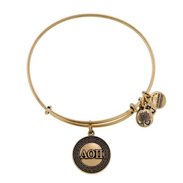 Alex And Ani Alpha Omicron Pi Charm Bangle