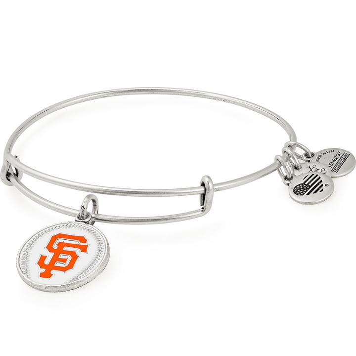 Alex And Ani San Francisco Giants Color Infusion Charm Bangle, Rafaelian Silver Finish