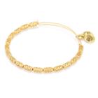 Alex And Ani Beehive Beaded Bangle, Shiny Gold Finish