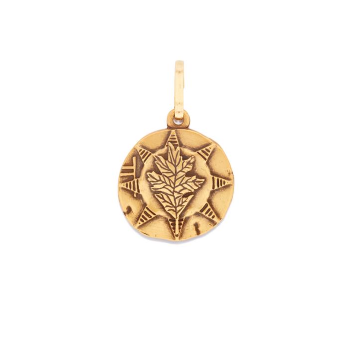 Alex And Ani Oak Necklace Charm, Rafaelian Gold Finish