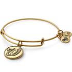 Alex And Ani Washington Nationals  Cap Logo Charm Bangle, Rafaelian Gold Finish