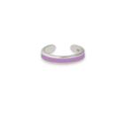 Alex And Ani Purple Iris Cuff Ring, Sterling Silver