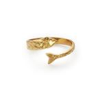 Alex And Ani Fish Ring Wrap, 14kt Gold Plated