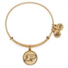 Alex And Ani Purdue University Logo Charm Bangle, Rafaelian Gold Finish