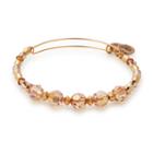Alex And Ani Glow Beaded Bangle With Swarovski  Crystals, Shiny Gold Finish