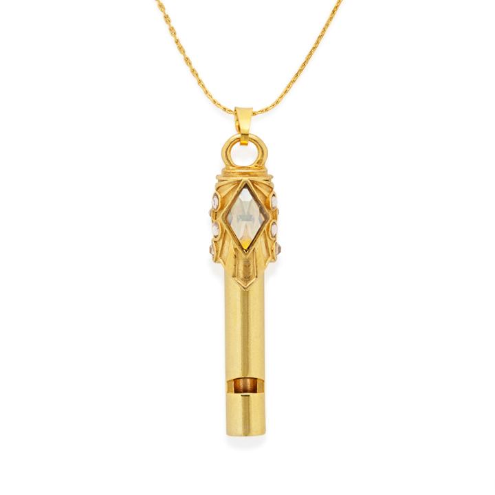 Alex And Ani Diamond Girl Whistle Expandable Necklace, Shiny Gold Finish