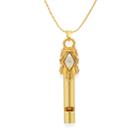 Alex And Ani Diamond Girl Whistle Expandable Necklace, Shiny Gold Finish
