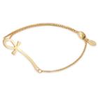Alex And Ani Ankh Pull Chain Bracelet, 14kt Gold Plated