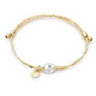 Alex And Ani Golden Ray Crystal Precious Threads Bracelet, 14kt Gold Plated Sterling Silver