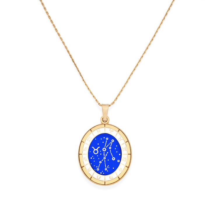 Alex And Ani Taurus Celestial Wheel Expandable Necklace, Shiny Gold Finish