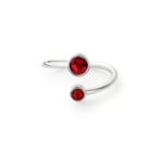 Alex And Ani January Ring Wrap With Swarovski  Crystals, Sterling Silver
