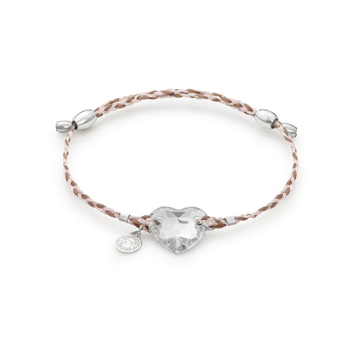 Alex And Ani Crystal Infusion Heart Precious Threads Bracelet, Sterling Silver