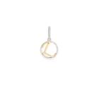 Alex And Ani Initial L Two Tone Necklace Charm