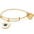 Alex And Ani Meditating Eye Color Infusion Charm Bangle David Lynch Foundation, Shiny Gold Finish