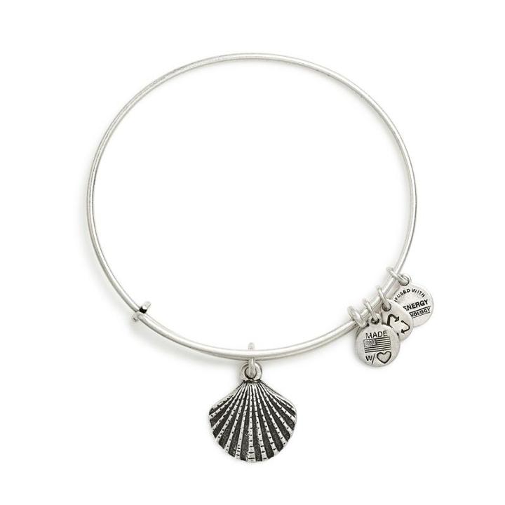 Alex And Ani Sea Shell Charm Bangle
