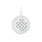 Alex And Ani Endless Knot Art Infusion Necklace Charm, Shiny Silver Finish