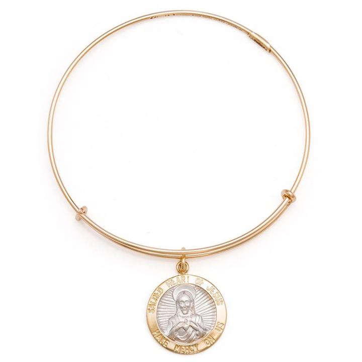 Alex And Ani Sacred Heart Of Jesus Charm Bangle