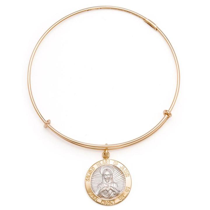 Alex And Ani Sacred Heart Of Jesus Charm Bangle