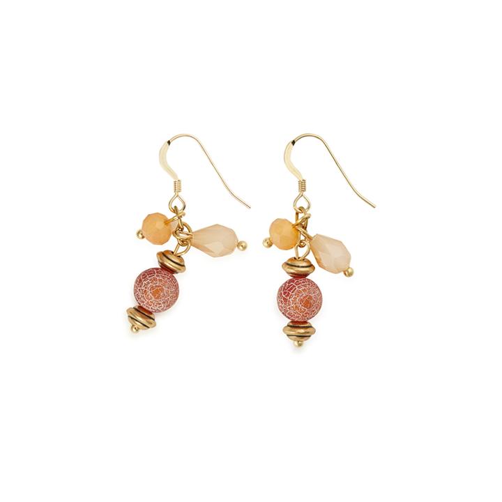 Alex And Ani Terra Drop Earrings, Rafaelian Gold Finish