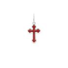 Alex And Ani Red Cross Necklace Charm, Sterling Silver