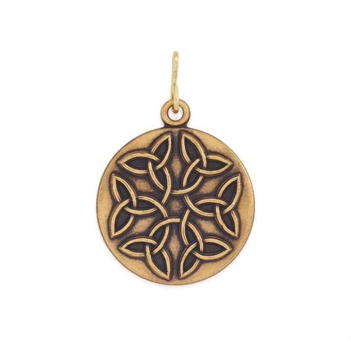 Alex And Ani Endless Knot Necklace Charm Rafaelian Gold Finish