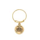 Alex And Ani Queen's Crown Expandable Wire Ring, Rafaelian Gold Finish