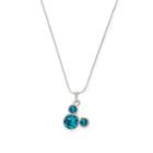Alex And Ani Disney  December Birthstone Expandable Necklace, Shiny Silver Finish