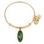 Alex And Ani Purity Of The Heart Lily Of The Valley Charm Bangle, Shiny Gold Finish