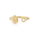Alex And Ani Lotus Peace Petals Adjustable Ring, 14kt Gold Plated