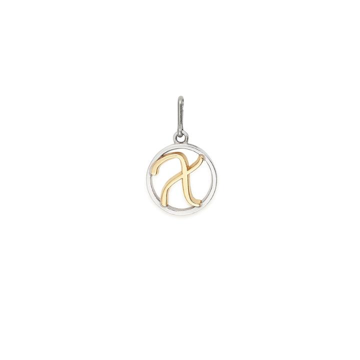 Alex And Ani Initial X Two Tone Necklace Charm