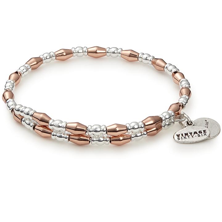 Alex And Ani Thistle Wrap, Two Tone