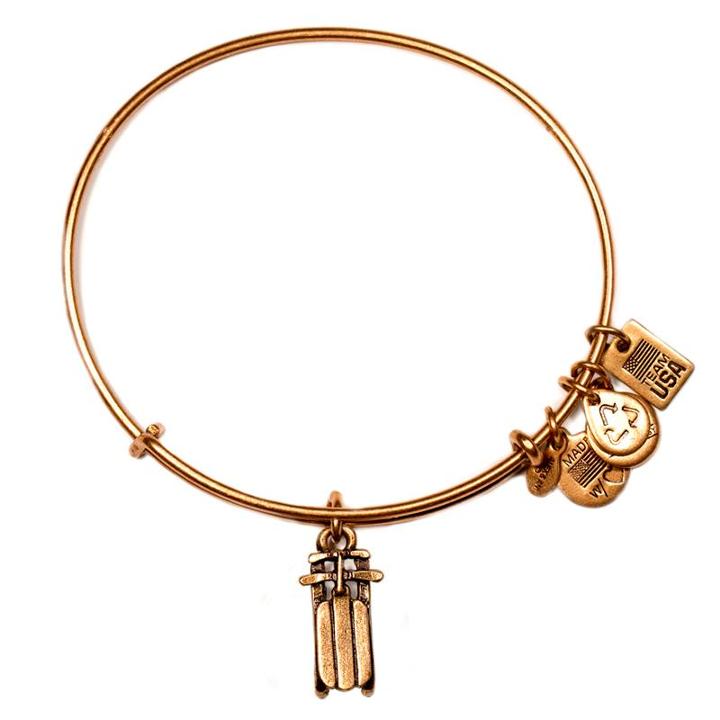 Alex And Ani Team Usa Sled Charm Bangle