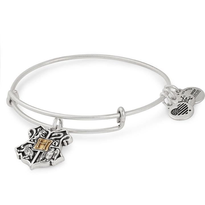 Alex And Ani Harry Potter  Hogwarts  Two Tone Charm Bangle, Mixed Metal
