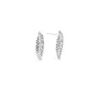 Alex And Ani Feather Post Earrings, Sterling Silver