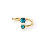 Alex And Ani December Ring Wrap With Swarovski® Crystals, 14kt Gold Plated