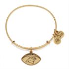 Alex And Ani Carolina Panthers Football Charm Bangle, Rafaelian Gold Finish