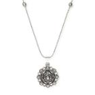 Alex And Ani Lotus Peace Petals Expandable Necklace, Rafaelian Silver Finish