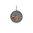 Alex And Ani Liberty Copper Carry Light  Necklace Charm, Large, Sterling Silver