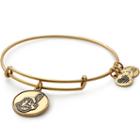 Alex And Ani Cleveland Indians  Cap Logo Charm Bangle, Rafaelian Gold Finish