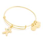 Alex And Ani Gingerbread Man Charm Bangle | Blessings In A Backpack, Shiny Gold Finish