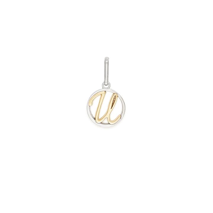 Alex And Ani Initial U Two Tone Necklace Charm