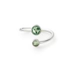 Alex And Ani August Ring Wrap With Swarovski  Crystals, Sterling Silver