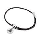 Alex And Ani Christmas Tree Pull Cord Bracelet, Rafaelian Silver Finish