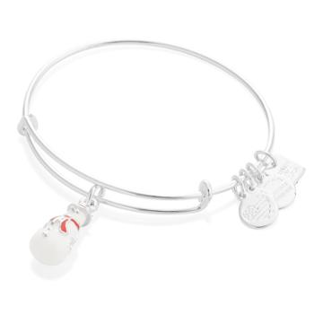Alex And Ani Snowman Charm Bangle | Toys For Tots, Shiny Silver Finish