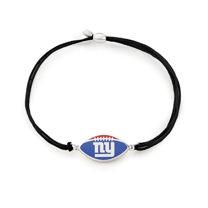 Alex And Ani New York Giants Pull Cord Bracelet, Sterling Silver