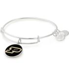 Alex And Ani Purdue University Logo Color Infusion Charm Bangle, Shiny Silver Finish