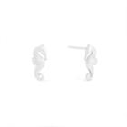 Alex And Ani Seahorse Post Earrings